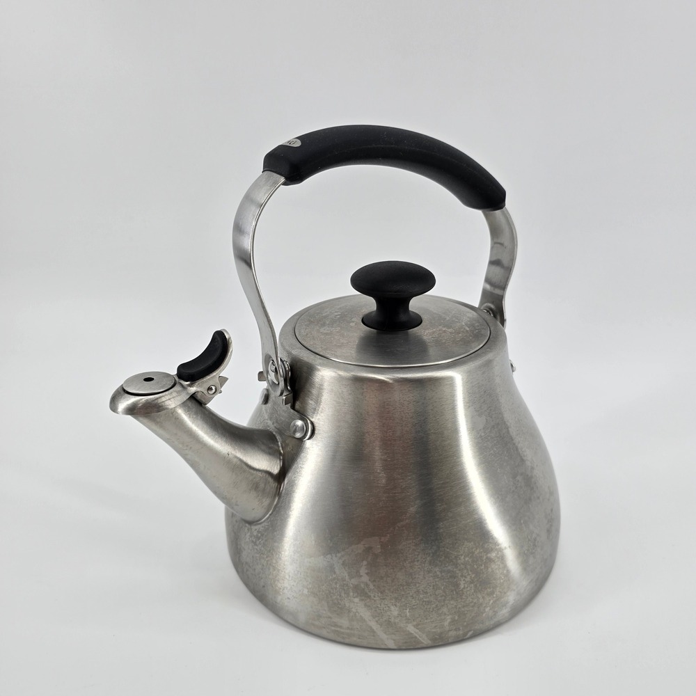 OXO Classic Tea Kettle Stovetop Whistling 18/8 Stainless Steel Silver 1.7QT